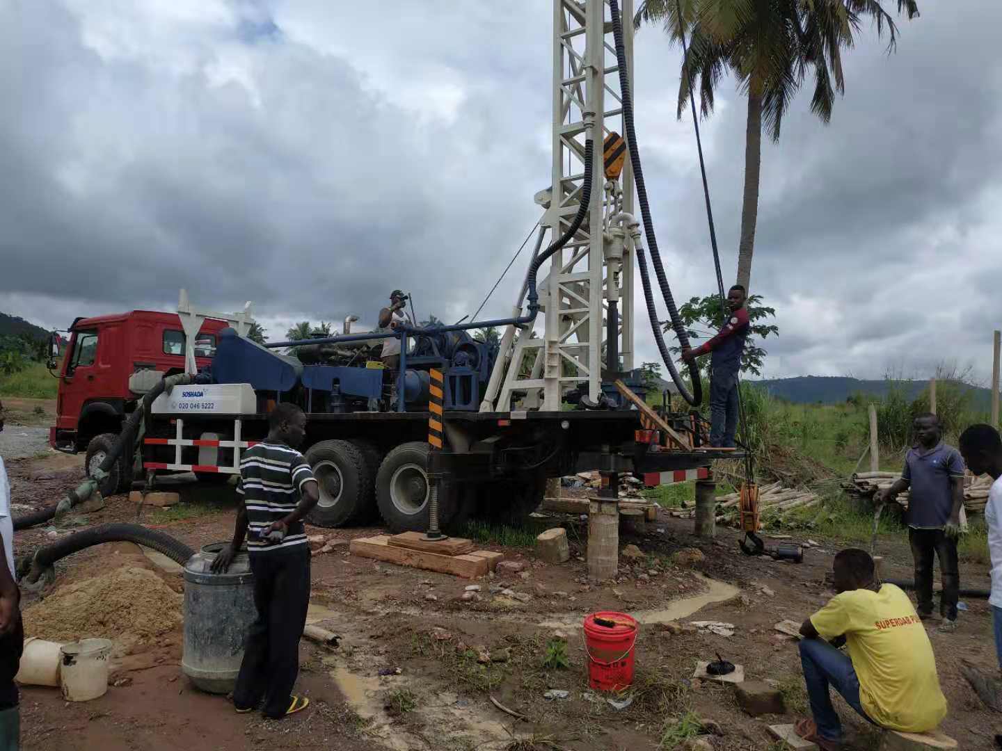 BZC300HW water well drilling rig in Ghana