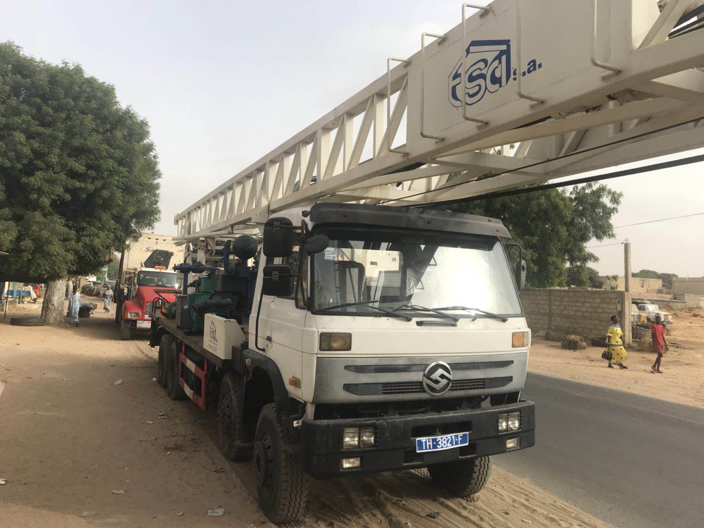 BZC600CAtruck mounted water well drilling rig drill the water well successfully in Senegal.